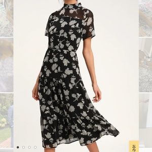 Lulus Floral Midi Dress